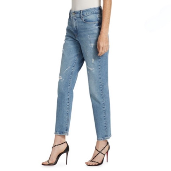 Good American Good Classic High Rise Distressed Jeans, Indigo - Size 26 - Picture 1 of 12